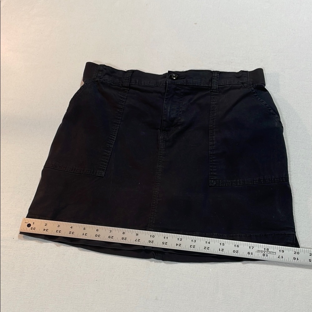 Lee Black Mini Pencil Skorts Elastic Waist Pockets - Picture 12 of 14